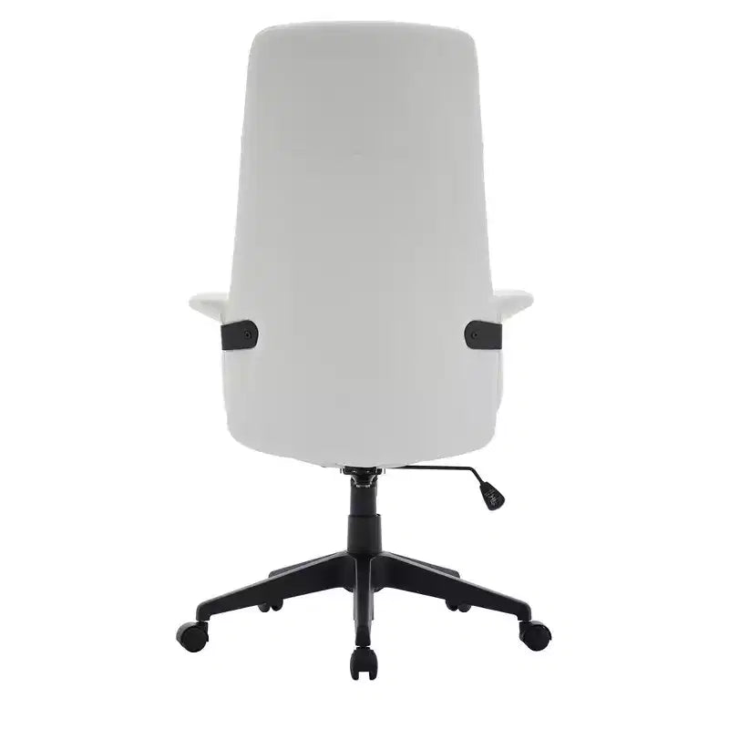 Sedia da Ufficio Ergonomica in Pelle con Schienale Alto Regolabile in Altezza, Girevole e Inclinabile, Braccioli, Sedia da Scrivania Moderna per Ufficio Domestico