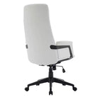 Sedia da Ufficio Ergonomica in Pelle con Schienale Alto Regolabile in Altezza, Girevole e Inclinabile, Braccioli, Sedia da Scrivania Moderna per Ufficio Domestico