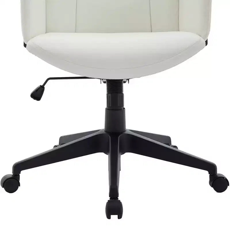 Sedia da Ufficio Ergonomica in Pelle con Schienale Alto Regolabile in Altezza, Girevole e Inclinabile, Braccioli, Sedia da Scrivania Moderna per Ufficio Domestico