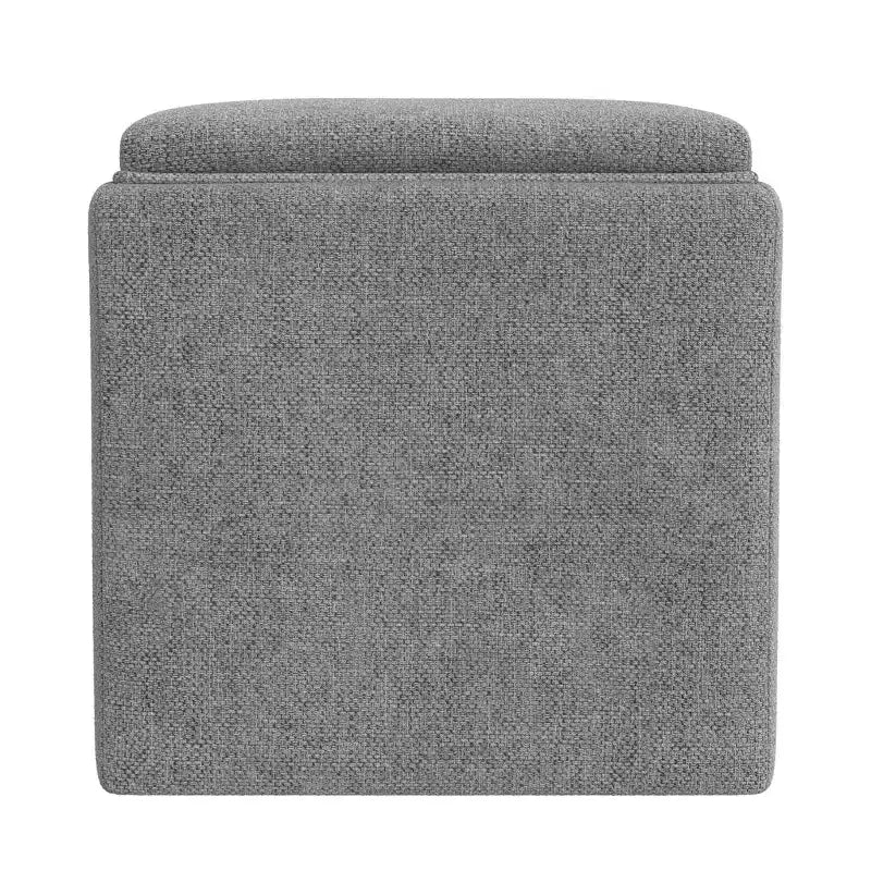 Pouf contenitore con vassoio superiore