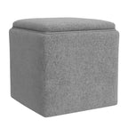 Pouf contenitore con vassoio superiore