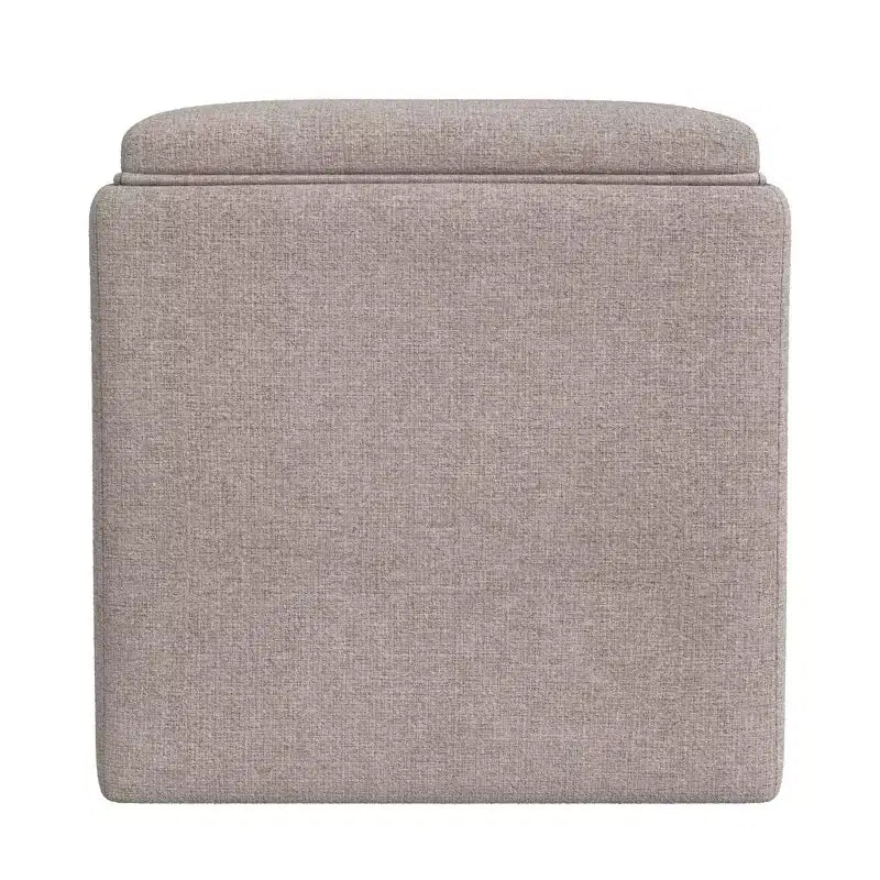 Pouf contenitore con vassoio superiore