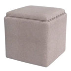 Pouf contenitore con vassoio superiore