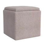 Pouf contenitore con vassoio superiore