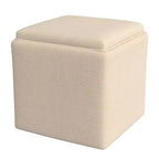 Pouf contenitore con vassoio superiore