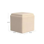 Pouf contenitore con vassoio superiore