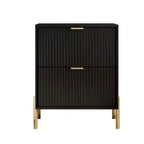 Comò moderno ed elegante a 4 pezzi per camera da letto con cassettiera a 6 cassetti e comodini a 2 cassetti