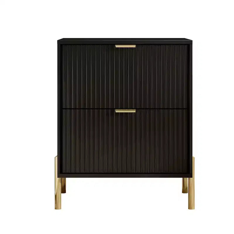 Comò moderno ed elegante a 4 pezzi per camera da letto con cassettiera a 6 cassetti e comodini a 2 cassetti